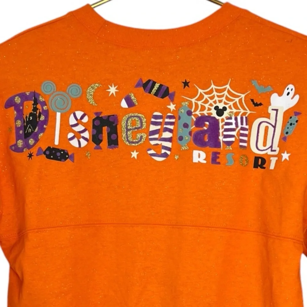 Disneyland Mickey Minnie Mouse Candy Treats Halloween Spirit Jersey Glitter Kids
